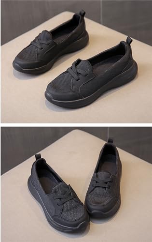 Women Casual Walking Shoes Orthopedic Arch Support Breathable Slip on Non-Slip Comfort Loafers Mesh Low Top Casual Soft Sole Sneakers Flats Wide Width Boat Shoes Support Work Loafer3