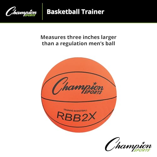 image for Champion Sports Rubber Basketball Trainer, Heavy Duty - Pro Style Bask