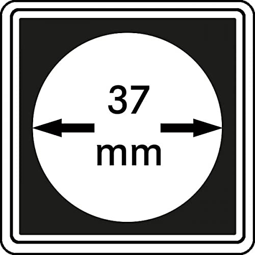 Münzkapseln CARRÉE 37 mm Lindner boite de 4 capsules de protection pour pièces de monnaie