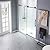 WOODBRIDGE Frameless Bathtub Shower Doors 56-60" Width x 76"Height with 3/8"(10mm) Clear Tempered Glass in Matte Black Finish