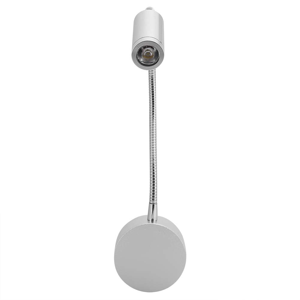 Lampada da lettura flessibile a collo d'oca, lampada da parete a LED Lampada da notte a parete regolabile per camera da letto 85V-265V
