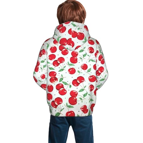 Hawaiian Tropical Fruit Boy, Girls Sports Shirt Youth Pullover Fashion Hooded Sweatshirt2