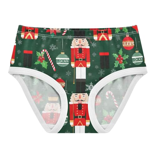 Artistic Toddler Girls Underwear 2t Cotton Cute Panties Girl Christmas Nutcracker Green Kids Briefs Undies