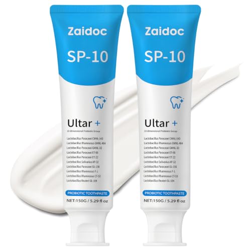 Image of 2-Pack SP-10 Probiotic Toothpaste, Mint Flavor for Fresh Breath, Tooth Care, Plaque Control & Sensitive Teeth, 5.29 Oz*2