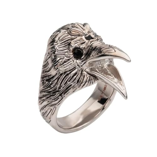 Bague Game of Thrones corbeau laiton sous licence officielle taille 12 pour fan de série TV