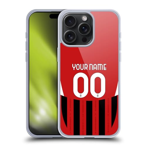 Coque iPhone 15 Pro Max AC Milan personnalisable en gel protection militaire Head Case Designs