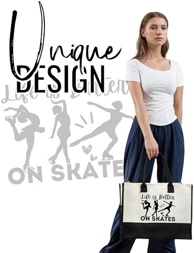 Bolso Tote para amantes del patinaje artístico miniatura 2