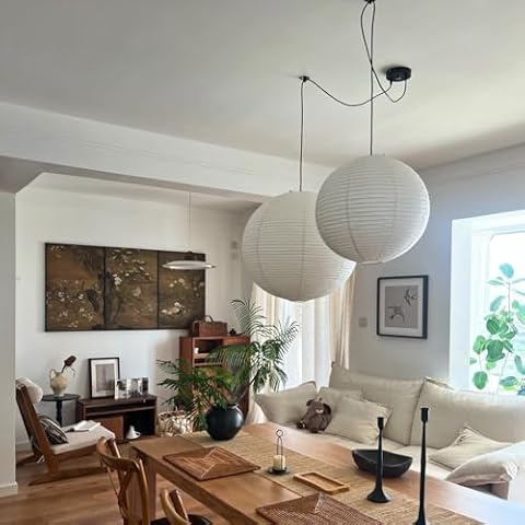 LIFENICEST Large Paper Orb Chandelier Cover