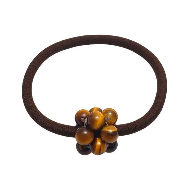 Amazon | 金運 パワーストーン ヘアゴム タイガーアイ 天然石 ヘア