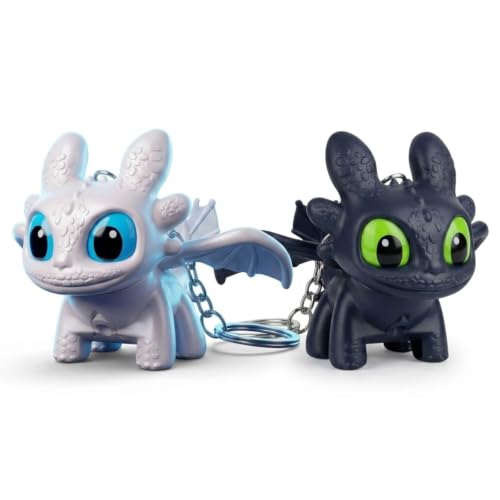 Image of DEVAR Dragon Keychain Toy, Black and White