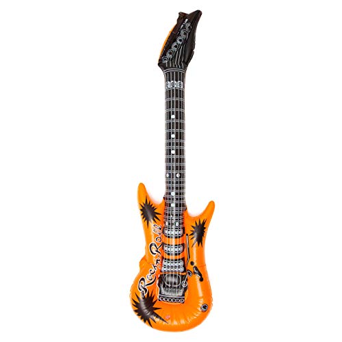 Guitare à air Rockstar Gonflable Air-Guitar Guitares à air gonflables 100cm Multicolores (1x)