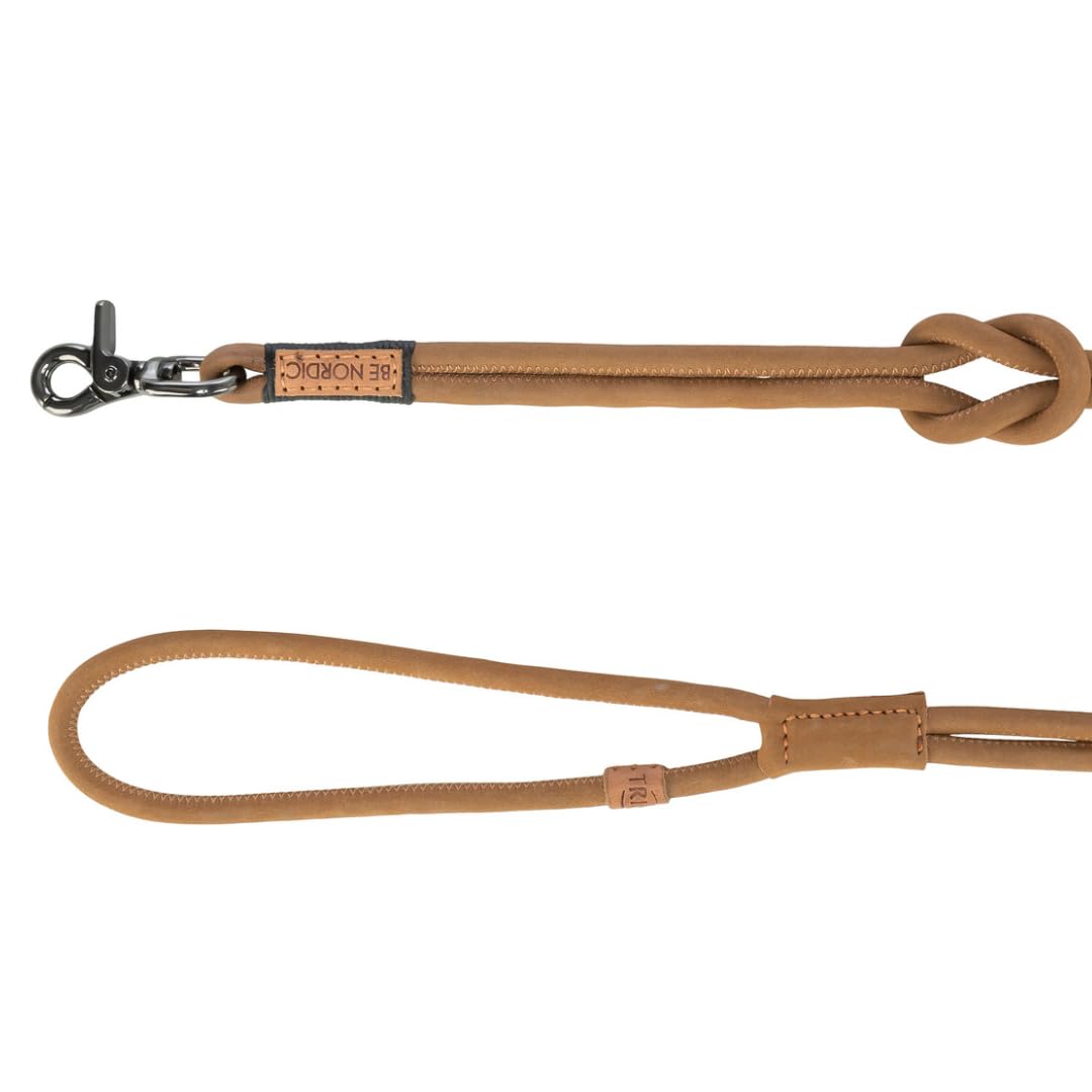 Guinzaglio In Pelle TRIXIE Per Cani - 1.2m, Grigio, Chiusura Sicura - Foto 10