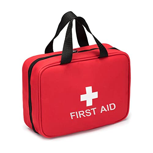 UV STYLISH Bolsa para medicamentos de viaje, portátil, vacía, para casa, oficina, coche, camping, caza, viajes (rojo), rojo Cover
