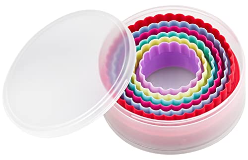Emporte Pièces Rond Emporte-pièces en Forme de Donut Pour Pâte Pâtisseries Biscuits Muffins (multicolore Rond).