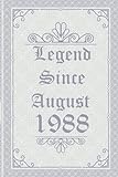Photo Gallery legend since august 1988 birthday: happy birthday 1988 years old gift for boys & girls, funny card alternative 2021, journal 6x9 120 pages | ... quarantined gift for boys girls born in 1988 Photo Gallery legend since august 1988 birthday: happy birthday 1988 years old gift for boys & girls, funny card alternative 2021, journal 6x9 120 pages | ... quarantined gift for boys girls born in 1988