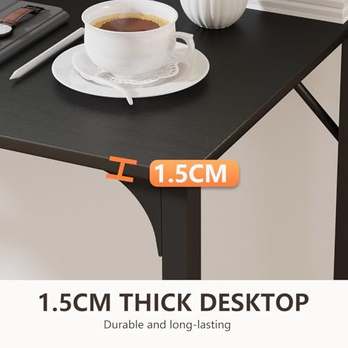 Image of BestOffice Computer Desk,Home Office Desk, Modern Simple Style for Home Office Study Writing (Black, 63 Inch)