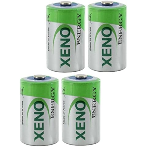 OmniCel ER14250 3.6V 1/2AA Lithium Standard Battery Button Top, 4 pack Cover