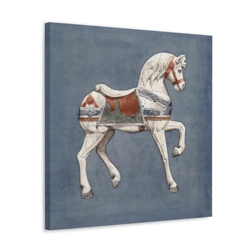 Toile Carousel Horse Henry Murphy pour raviver un mur vide déco moderne chambre et salon