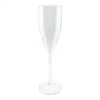 Taça de Champanhe 180ml em Acrílico para Festas Casamentos - 15 Unidades