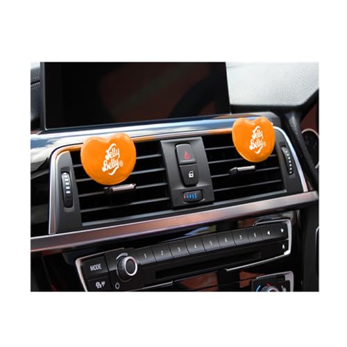 Image of Jelly Belly Car Vent Air Freshener Pack w /2 Vent Clips (4 Packs, Pink Grapefruit)