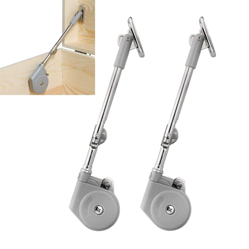 LIKERAINY 90 Grados Soporte de Tapa de Cierre Suave para Puertas Batientes de Armarios Puntal de Apertura Hacia Arriba Bisagra Amortiguadora para Tapa Tatami Caja Cofre de Juguetes Paquete de 2