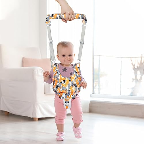 Eforcase Baby Walking Harness, Handheld Kids Walker Helper Walker Harness Assistant Belt with Baby Helmet for Crawling Walking Baby Head Protector for Baby Kids