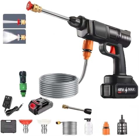 Cordless Pressure Washer, 30Bar Battery Powered with 3 Spray Mode...