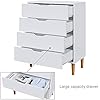 Panana Wooden 3/4/5/6 Chest Of Drawers With Metal Runner Modern Bedroom Bedside Storage Cabinet