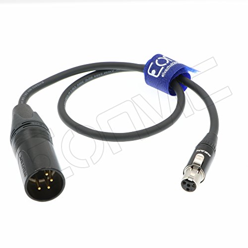 Câble d'alimentation XLR femelle mâle 4 broches moniteur TVLogic Alphatron EVF