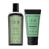 American Crew - Rutina Define tus Rizos, Champú Pre-Peinado Forming Pre-Styling Cleanser 250 ml + Forming Cream Gel 150 ml con Fijación Media y Control del Frizz, Pack de Cuidado y Estilo Masculino