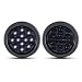 Meerkatt (Pack of 2) 4 Inch Round Smoked Lens White 12 LED Flush Mount Super Flex F3 Reverse Back-up Indicator Clearance Lights Universal SUV Truck Kenworth Trailer Lorry 12v DC w/Plug & Grommet GA12