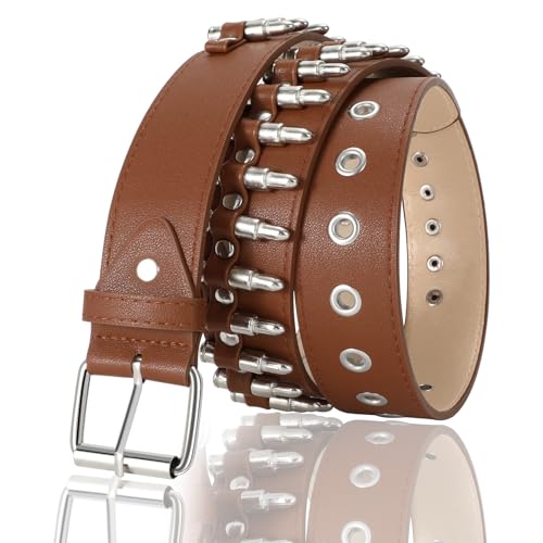 Image of Studded Belt for Women and Men Goth Metal Punk Belt Scene Style Cool Belts for Jeans