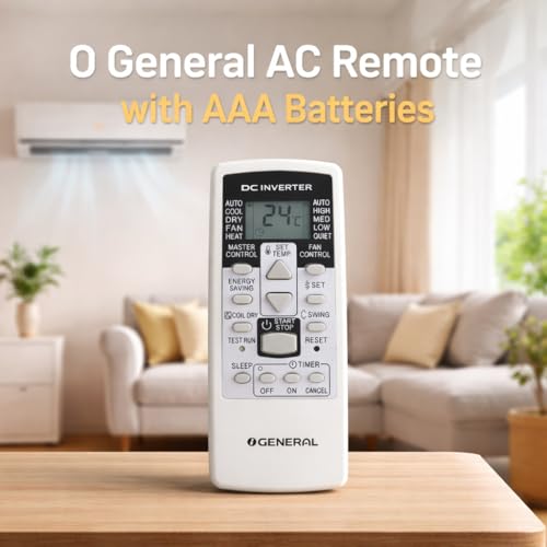 Image of Electronic Spices AC Remote | Compatible with O General AC (Model AC-113) with AAA Batteries