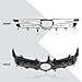 Kspeed Front Bumper Upper Grille for 2015 2016 2017 Toyota Camry LE SE XLE XSE, Black and Chrome Front Upper Grill Replace for 5310106411 TO1200377