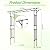 Trellume Garden Arch Trellis - 78.7" L×85.4" H Flat Top Garden Arch, Sturdy and Rustproof Garden Arch Trellis for Climbing Plants Outdoor, Arbor Trellis for Backyard, Patio, Lawn, Wedding(20MM Pipe)