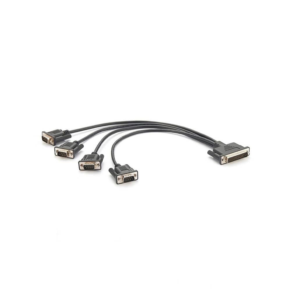 Elecbee DB44 mâle vers 4 X DB9 câble port COM mâle 0,5 m