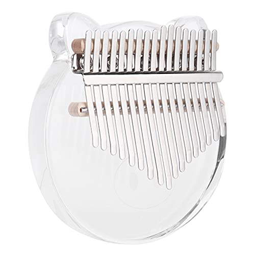Tragbares Daumenklavier, Kalimba, leichtes Acryl, einfache Bedienung, Zubehör für Fingerinstrumente mit Stimmhammer für Musiktraining Cover