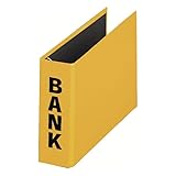 Papiertiger Bankordner Kontoordner Ringbuch (BANK Aufdruck schwarz, gelb, 1 Stück)