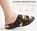 KuaiLu Mens Walking Slide Sandals Orthopedic Athletic Thick Cushion Recovery Sport Sandles Adjustable Strap Open Toe Slip On Memory Foam Slippers Comfort Plantar Fasciitis Arch Support Brown Size 9