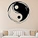 NSRJDSYT Yin Yang Vinyl Wandtattoo Yoga Fitness Studio Yin Yang Wandaufkleber wasserdicht abnehmbar Vinyl Dekor für Schlafzimmer 57x57cm