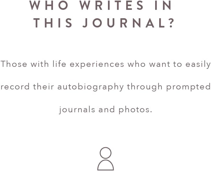 Promptly Journals, My Autobiography: From Birth to Golden Years (Navy Blue, Linen) | Prompted Autobiography Journal | Life Story Journal | Journal for Preserving History - Image 4