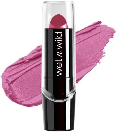 wet n wild Silk Finish Lipstick, Hydrating Rich Buildable Lip Color, Formulated with Vitamins A,E, & Macadamia for Ultimate Hydration, Cruelty-Free & Vegan - Retro Pink