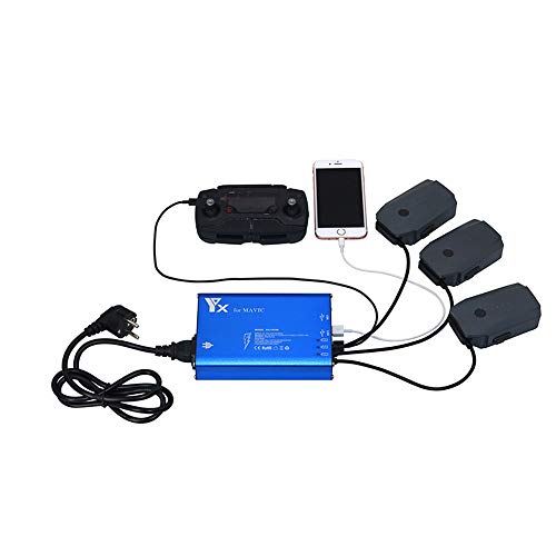 Parallel Multi Battery Charger with Two USB Ports for DJI Mavic Pro