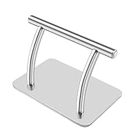 Edelstahl Fußstütze, Professionelle Mobile Fußstütze für Friseursalons rutschfest Fußablage für Frisierstuhl Fußpedal Fußraste Füße für Friseur Beauty Spa Massage Salon