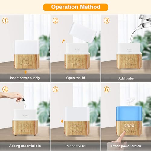 Diffuseur d'huiles essentielles design avec enceinte et LED