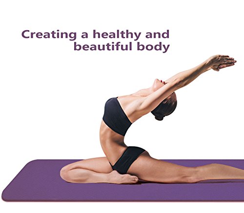 Yoga-Mat-Extra-Thick-Fitness-Workout-Mat-Non-Slip-Exercise-Yoga-Mat-High-Density-Eco-Friendly-TPE-Pliates-Mat-with-Carrying-Strap-72x-24x-14