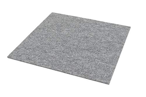Rob&Raf Platzset Filz Tischset 2er Set (Auswahl Farbe) Waschbar Quadrat 40x40cm Premium Design Unterlage (Grau) Cover