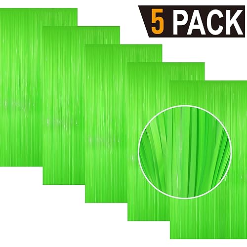 Cortinas metálicas de flecos GOER 3.2 ft x 8.2 ft 5 paquetes miniatura 2