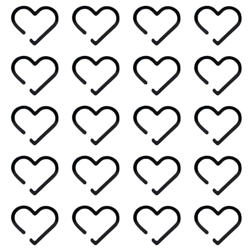 Generico Portavasos Charm,20 Etiquetas Identificativas Para Copas - Accesorios Decorativos en Forma de Corazón de Acrílico para Mujeres Hombres Cumpleaños