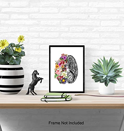 Contemporary-Vintage-Medical-Brain-Wall-Art-Decor-Poster-Modern-Apartment-Home-or-Room-Decoration-for-Bedroom-Bathroom-Doctors-Office-Clinic-Gift-for-Nurse-PA-Dr-Neurologist-8x10-Picture